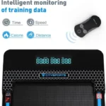 Tapis de Course Pliable et Inclinable à 7.7%,1400W,CITYSPORTS WP3,1-12km/h.Noir avec bleu.APP.Bluetooth – Image 2