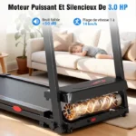 Tapis de course pliable - YEE RUN - 3.0HP - Vitesse max 14 km/h - Pente manuelle 12% - Bluetooth – Image 2