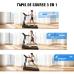 Tapis de course pliable - YEE RUN - 3.0HP - Vitesse max 14 km/h - Pente manuelle 12% - Bluetooth – Image 6