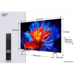 TCL 55P8K - TV QLED 55" (140 cm) - 4K UHD 3840x2160 - 144 Hz - Dolby Vision - Google TV - 4xHDMI 2.1 - WiFi – Image 3