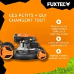 Fuxtec tondeuse à gazon thermique mulching autotractée 196cm3 largeur de coupe 51cm – Image 4
