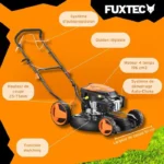 Fuxtec tondeuse à gazon thermique mulching autotractée 196cm3 largeur de coupe 51cm – Image 6