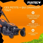 Tondeuse thermique autotractée 51cm 170cm3 - FUXTEC FX-RM5170agile - Roues Pivotantes 60L Easy Clean Mulching – Image 4
