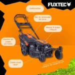 Tondeuse thermique autotractée 51cm 170cm3 - FUXTEC FX-RM5170agile - Roues Pivotantes 60L Easy Clean Mulching – Image 6