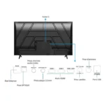 TV LED UHD - CONTINENTAL EDISON - 55“ (139 cm) - 3xHDMI - 2xUSB - Noir - CELED55SV2UD25B6 – Image 6