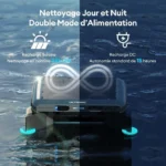 Robot skimmer solaire - ULTENIC - PS1 - Autonomie durable - Nettoyage silencieux - Zigzag anti-blocage – Image 3