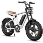 velo electrique ENGWE M20 Autonomie 80-150km Batterie 48V26Ah Moteur 250W tout suspendu Pneus 20 pouces VTT Fat bike blanc – Image 2