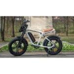 velo electrique ENGWE M20 Autonomie 80-150km Batterie 48V26Ah Moteur 250W tout suspendu Pneus 20 pouces VTT Fat bike blanc – Image 3